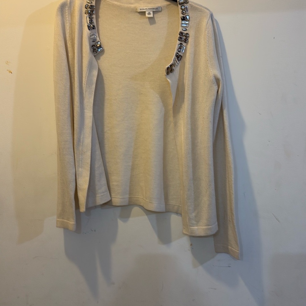 Embellished Beige Women's Top